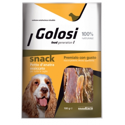Alimento complementare per cani di tutte le taglie. Confezione richiudibile.
