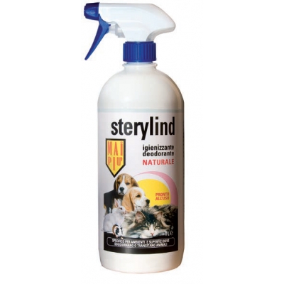 Deodorante con azione Sanificante e Detergente.
Detergente per ambienti e superfici dove vivono animali domestici.
