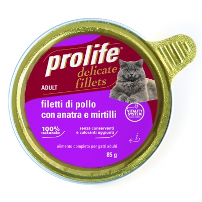 Alimento completo ricco in filetti di tacchino conConiglio fresco per il gatto sterilizzato.
